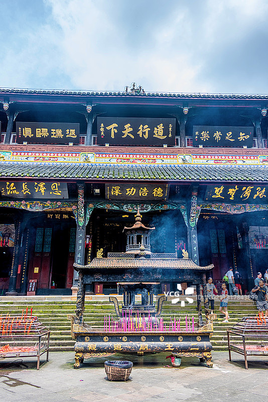 中国四川成都都江堰二王庙正殿图片素材