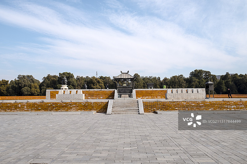 北京地坛公园古建筑图片素材