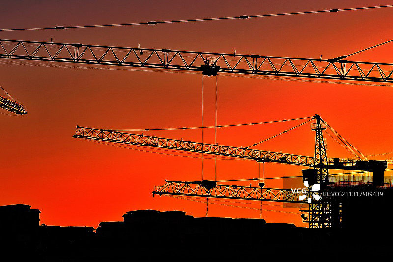 火热的工地图片素材