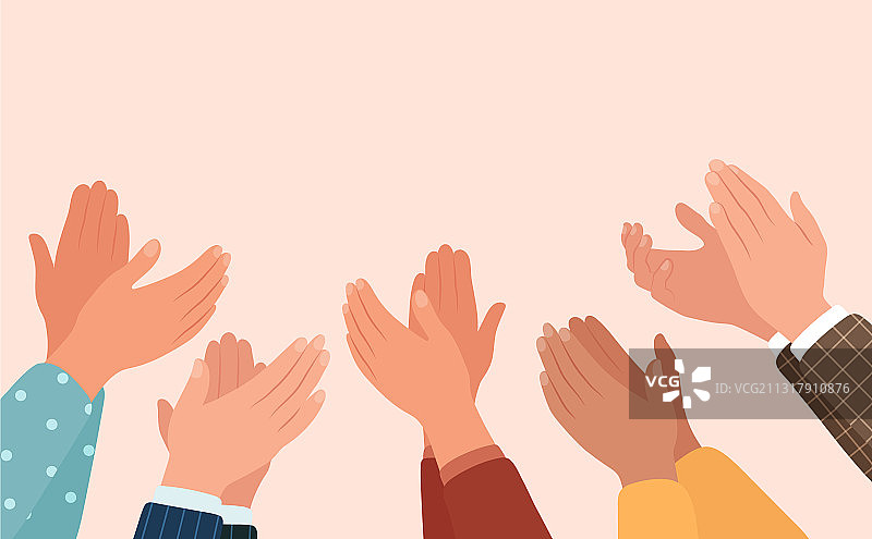 不同的人鼓掌图片素材