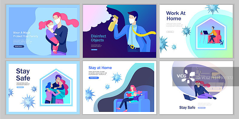 居家戴口罩消毒工作图片素材