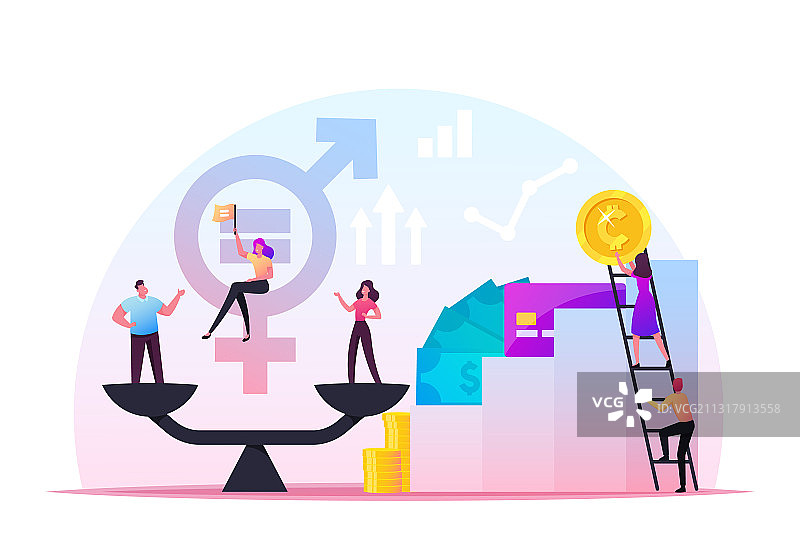 性别平等概念：商务人士图片素材