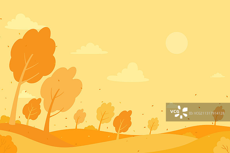 秋天的田野图片素材