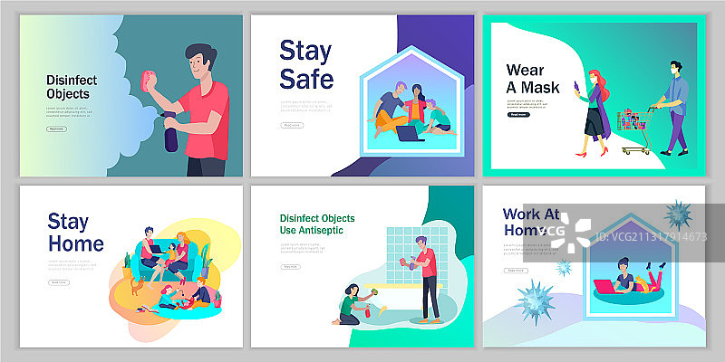 居家戴口罩消毒工作图片素材