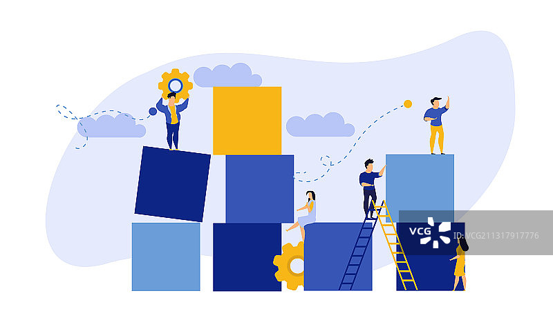 魔方块拼图广告图片素材