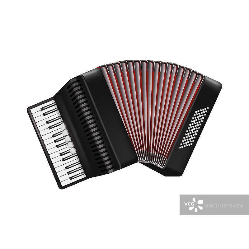 逼真的3D巴扬手风琴图片素材