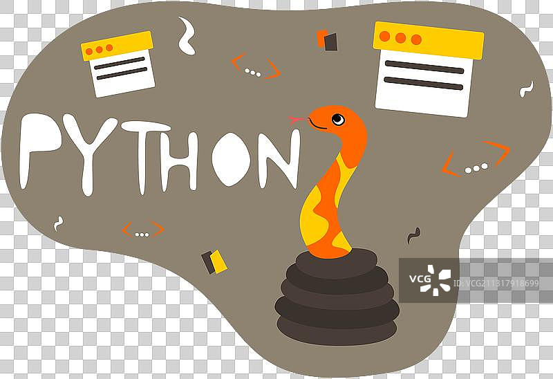 Python编程代码语言标志图片素材