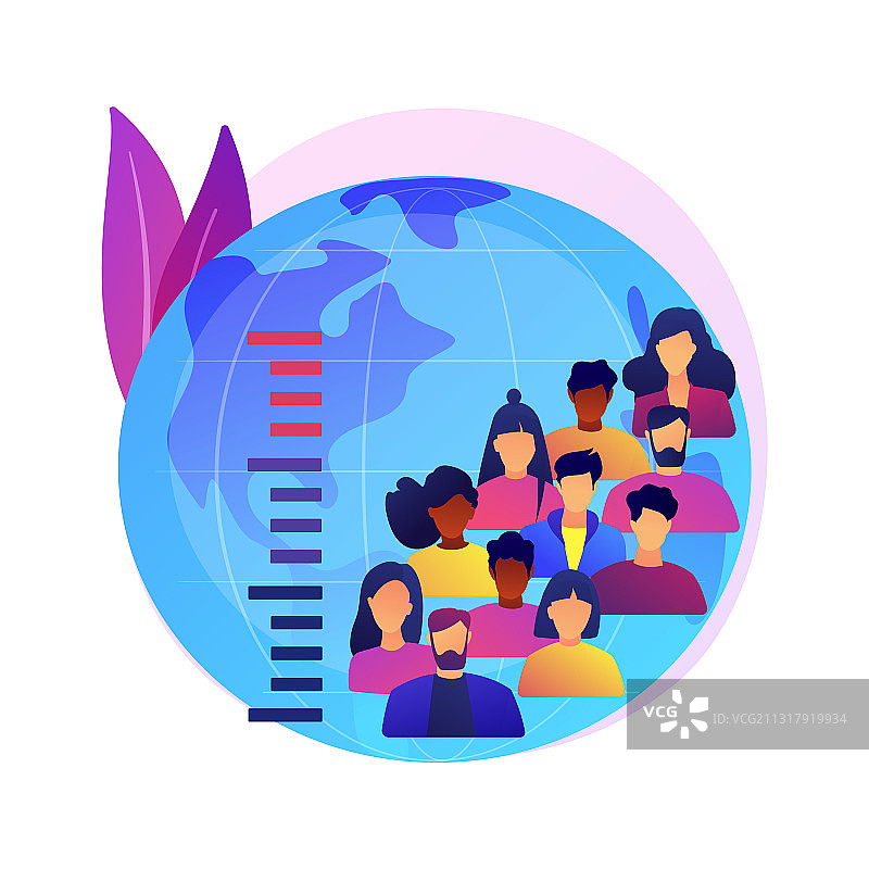 人口过剩抽象概念图片素材