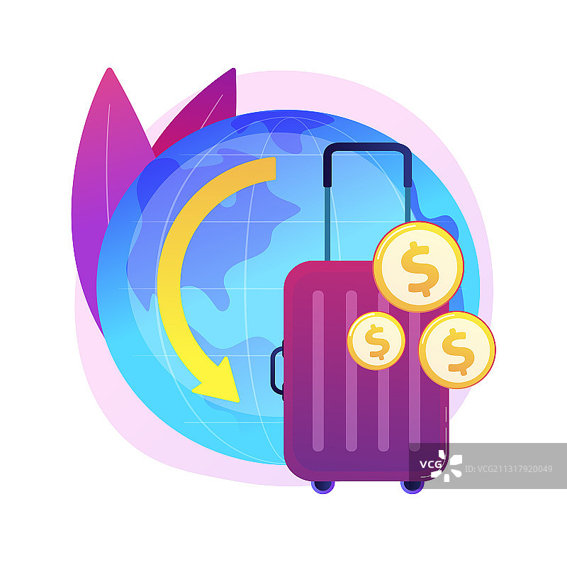 遣返补助金抽象概念图片素材