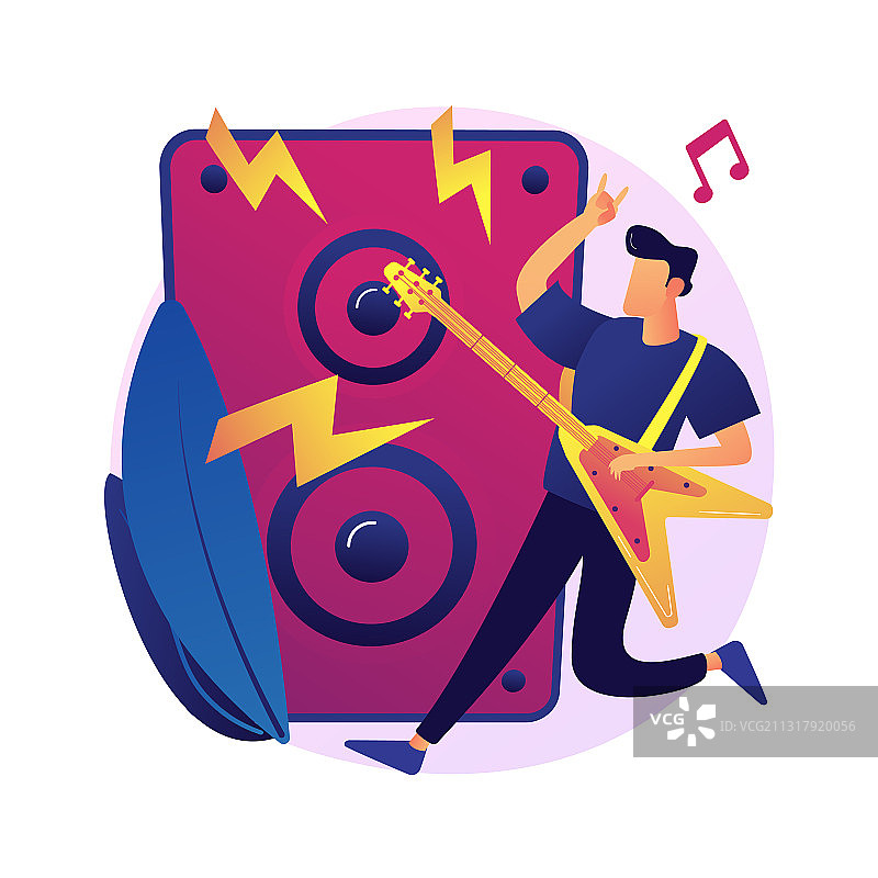 摇滚音乐抽象概念图片素材