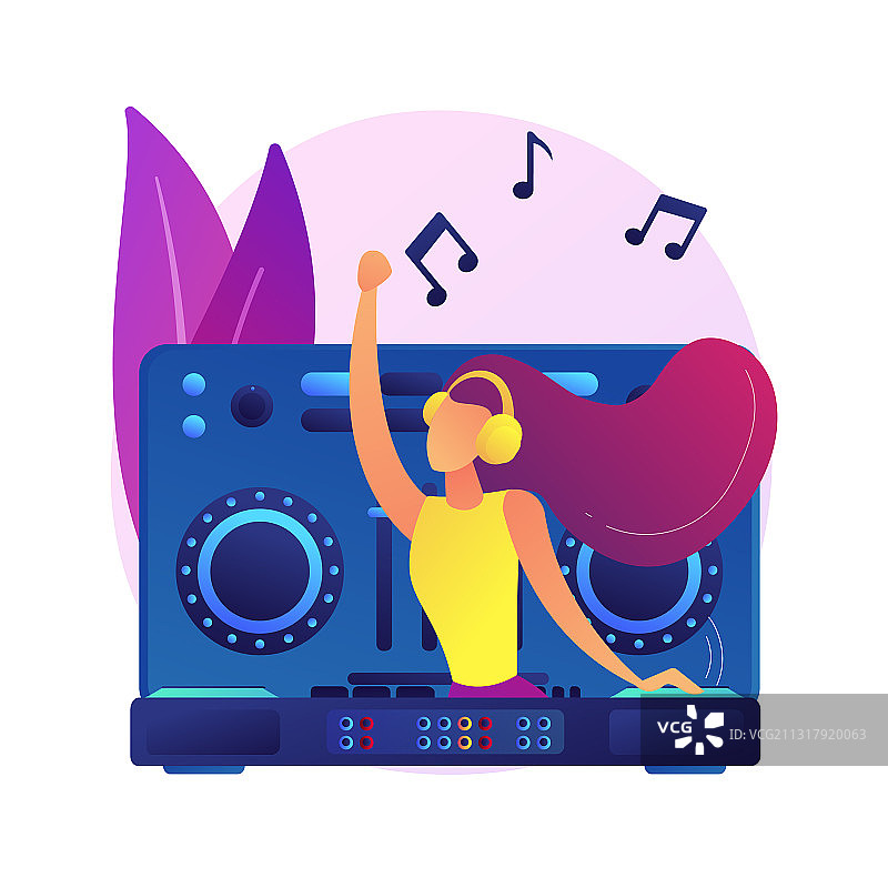 电子音乐抽象概念图片素材