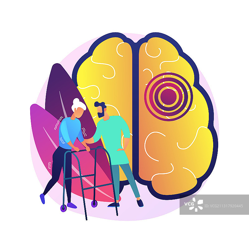 帕金森病抽象概念图片素材