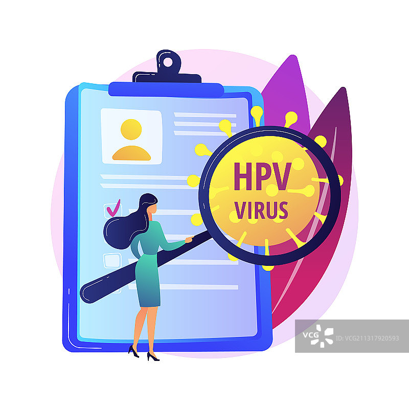 人乳头瘤病毒（HPV）抽象概念图片素材