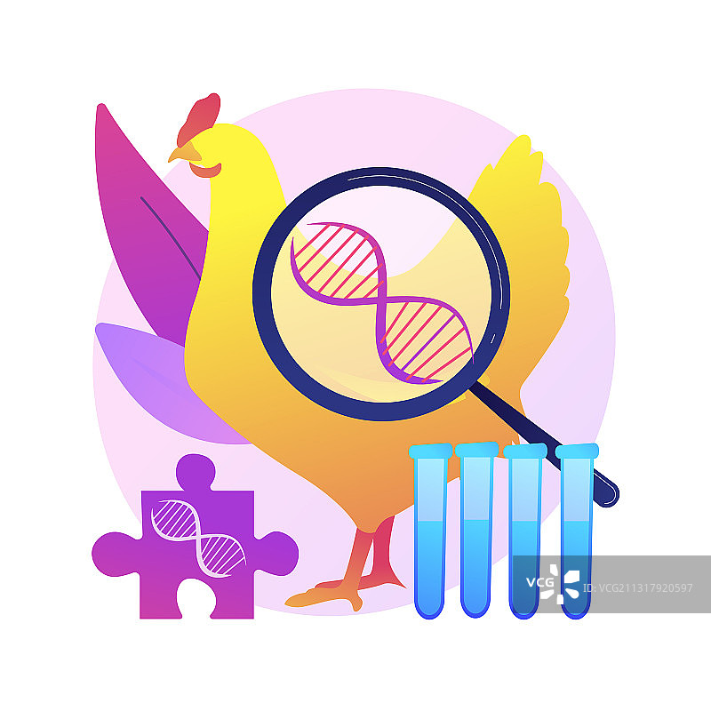 转基因动物抽象概念图片素材