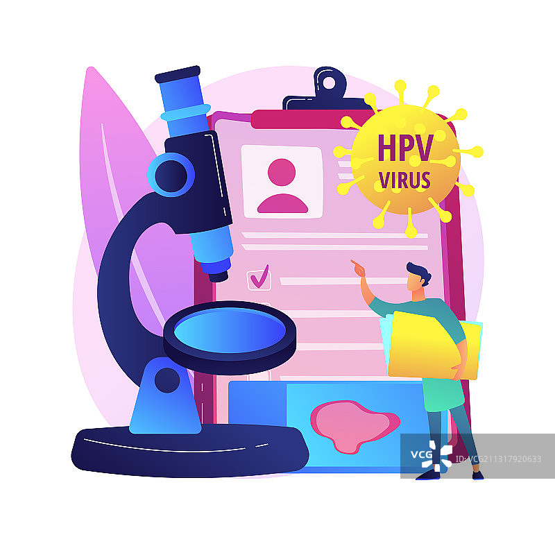 HPV检测抽象概念图图片素材