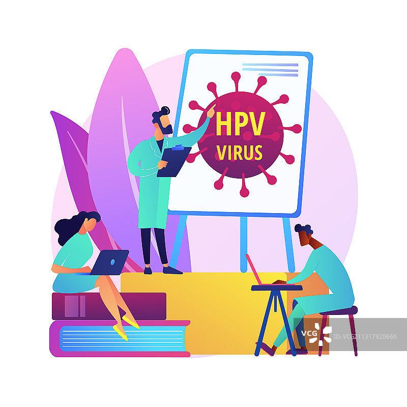 HPV教育项目抽象概念图片素材