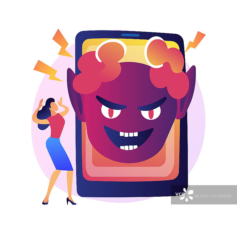 互联网冲击内容概念隐喻图片素材