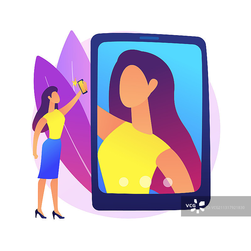 自拍抽象概念图片素材