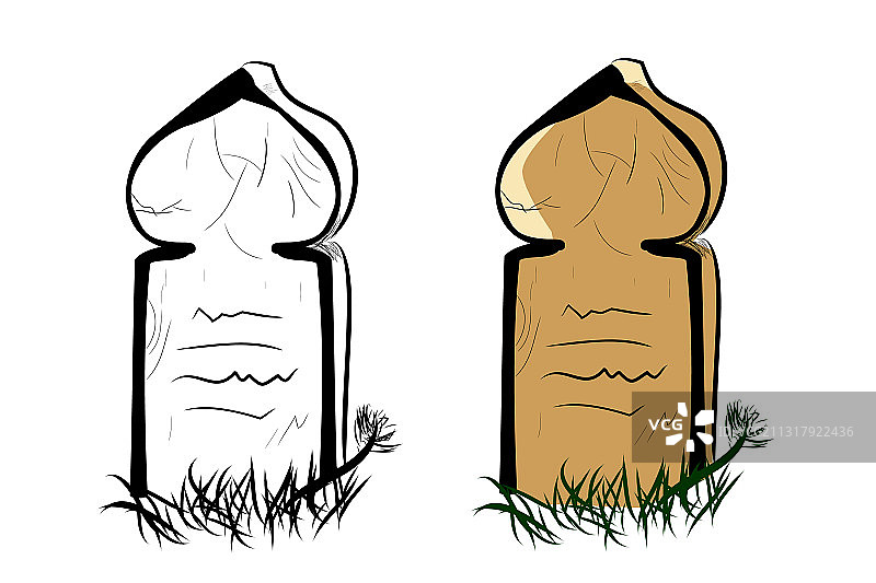 墓地草图08 01a图片素材