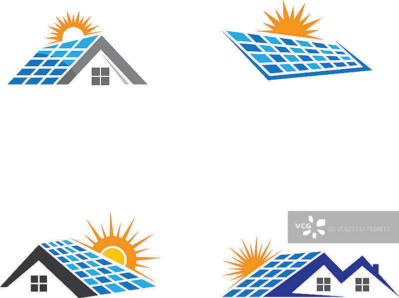 太阳能技术标志模板图片素材
