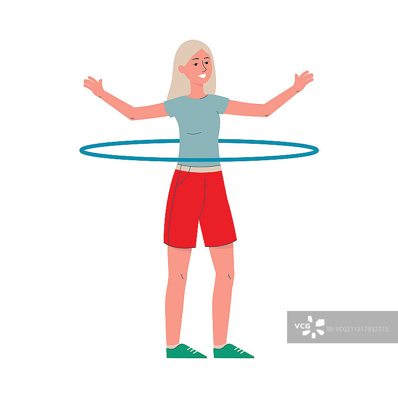 训练中的运动女孩图片素材