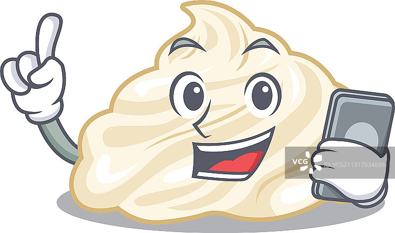 卡通风格的鲜奶油图片素材