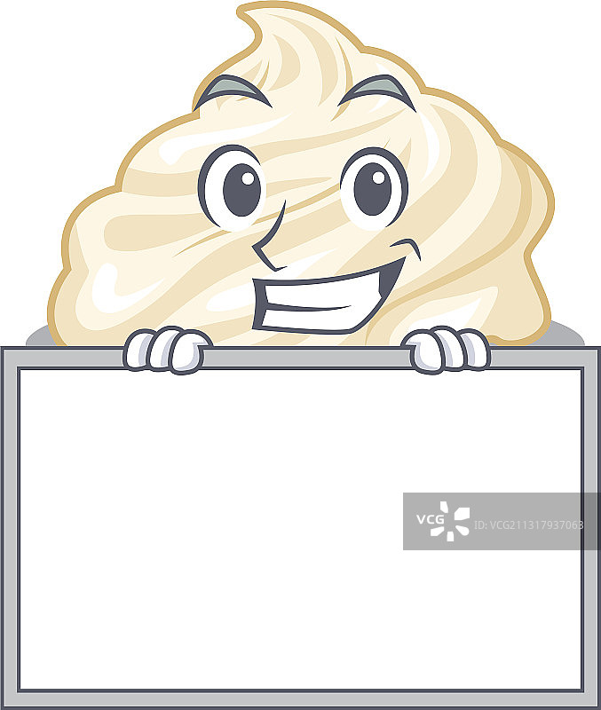 卡通风格的鲜奶油设计概念图片素材