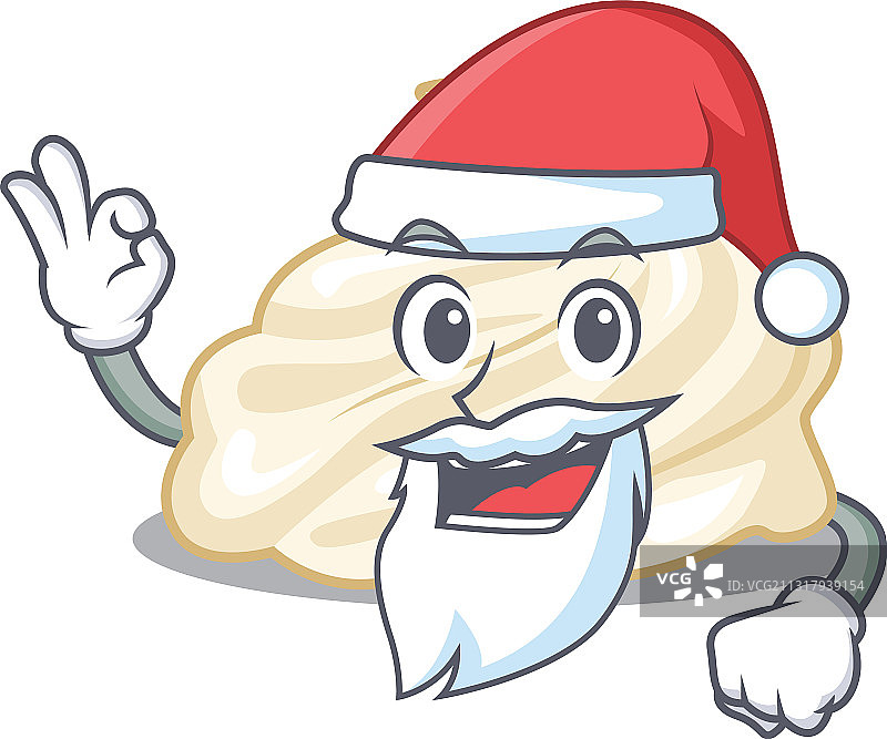 圣诞老人卡通风格搅打奶油图片素材