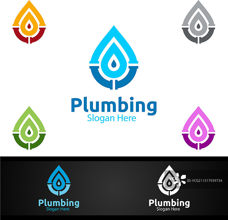 水管维修房屋概念标志图片素材