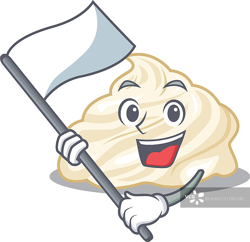 有趣的搅打奶油卡通角色风格图片素材