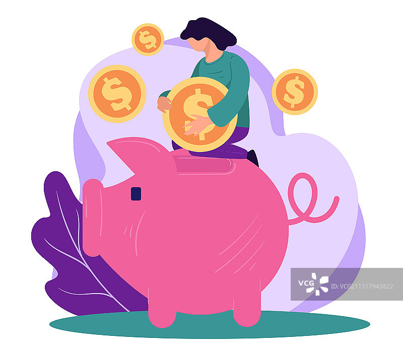 储蓄工资或投资理财图片素材