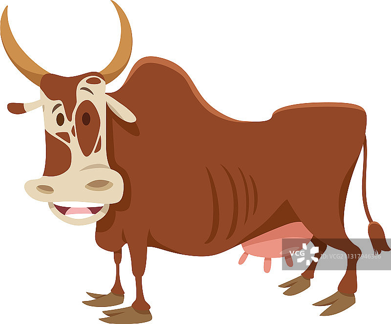 有趣的卡通瘤牛图片素材