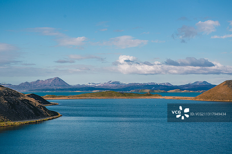 冰岛，米湖，火山口，夏天，晴天图片素材