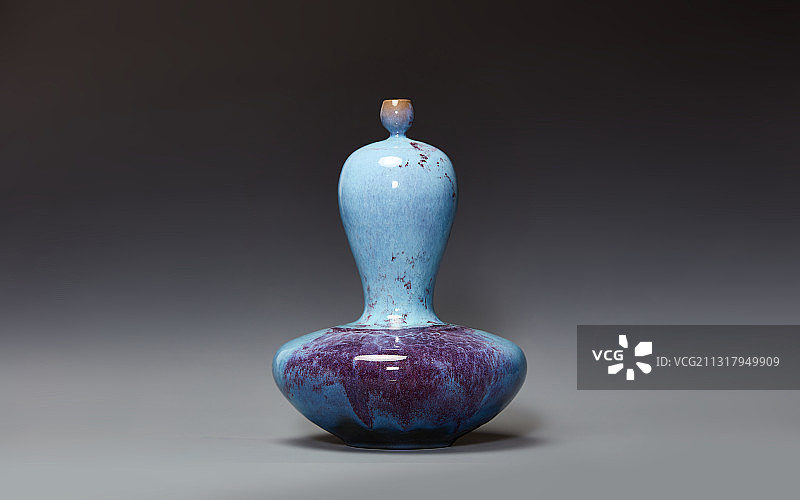 北方钧瓷 小窑炭烧炉钧图片素材