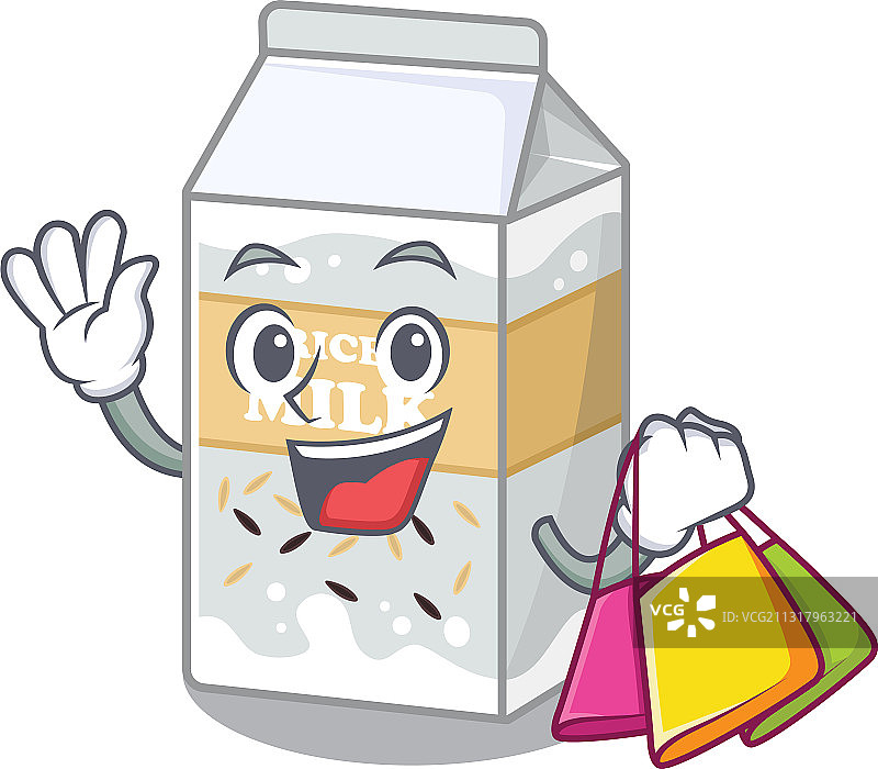 友善的浓稠米浆挥手图片素材