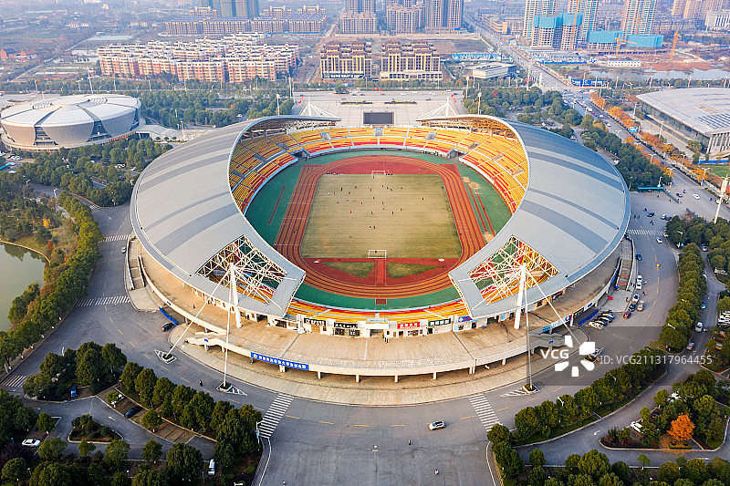 航拍衡阳市体育中心图片素材