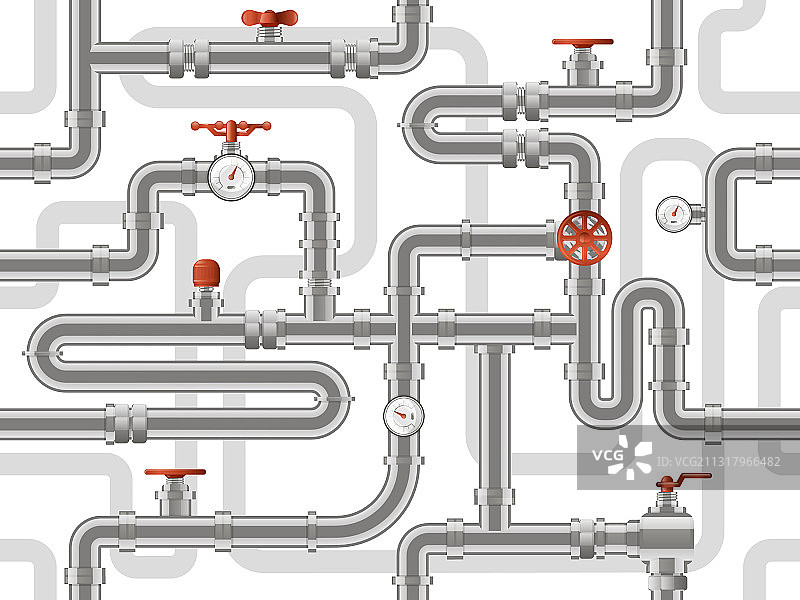 水管系统金属管道结构图片素材
