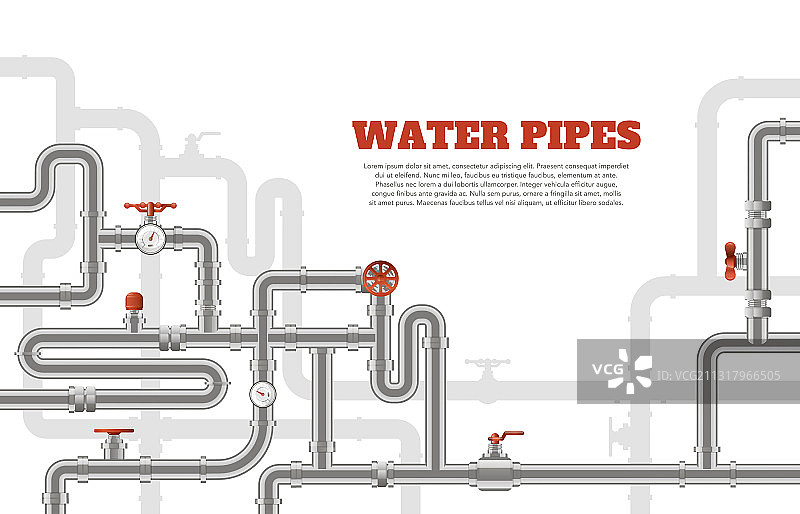 水管背景金属管道图片素材