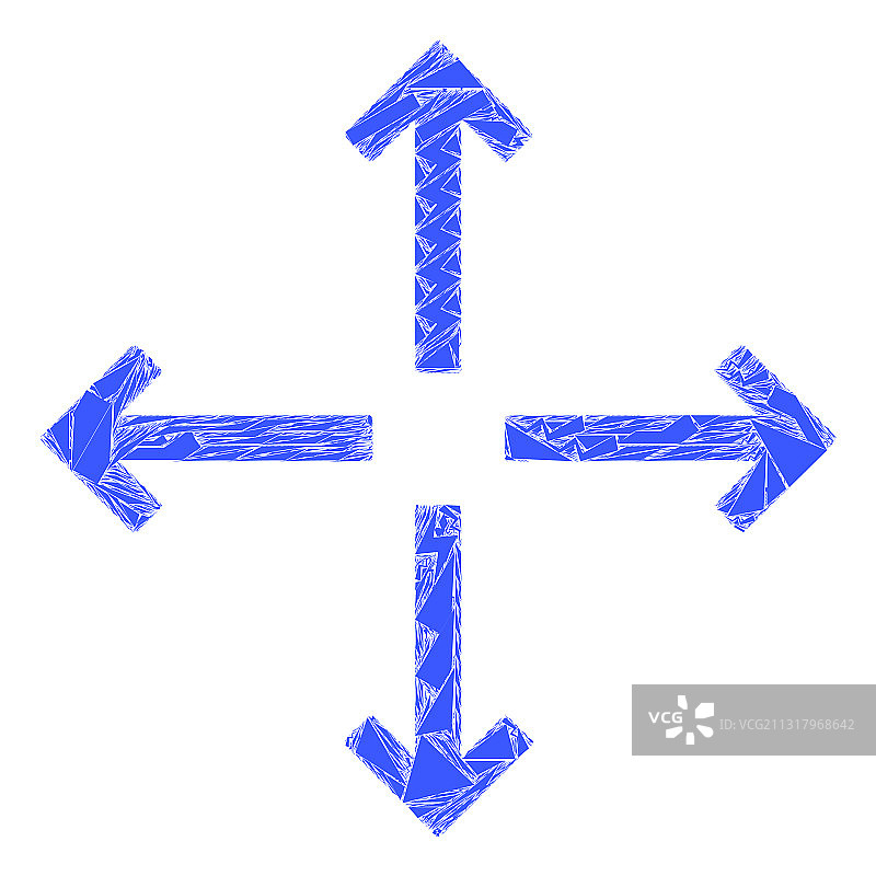 马赛克扩展箭头图标图片素材