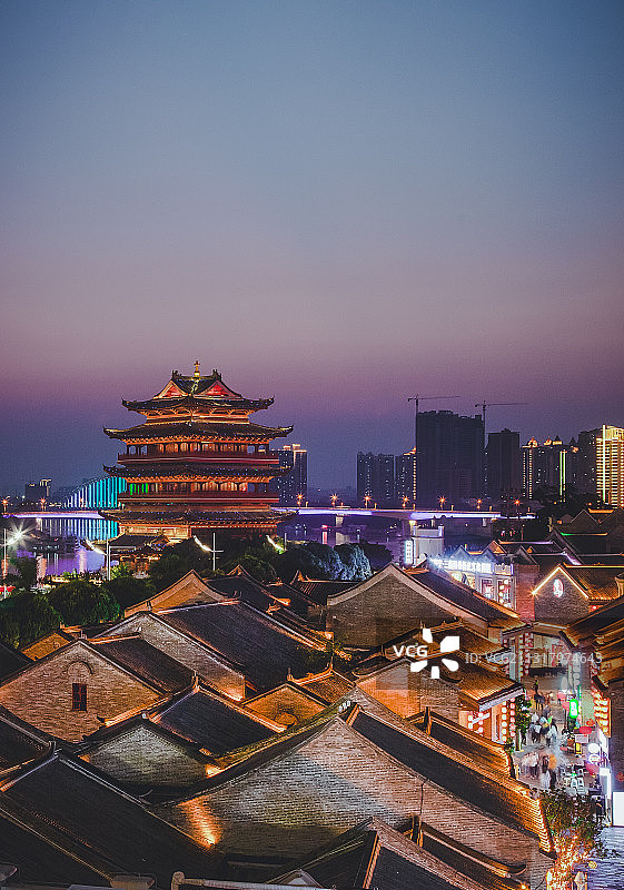 南宁地标三街两巷图片素材