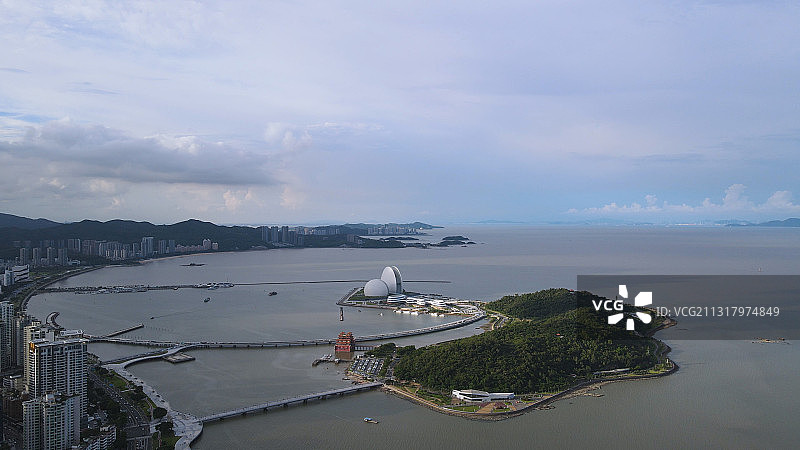 珠海海狸岛海景全景图片素材
