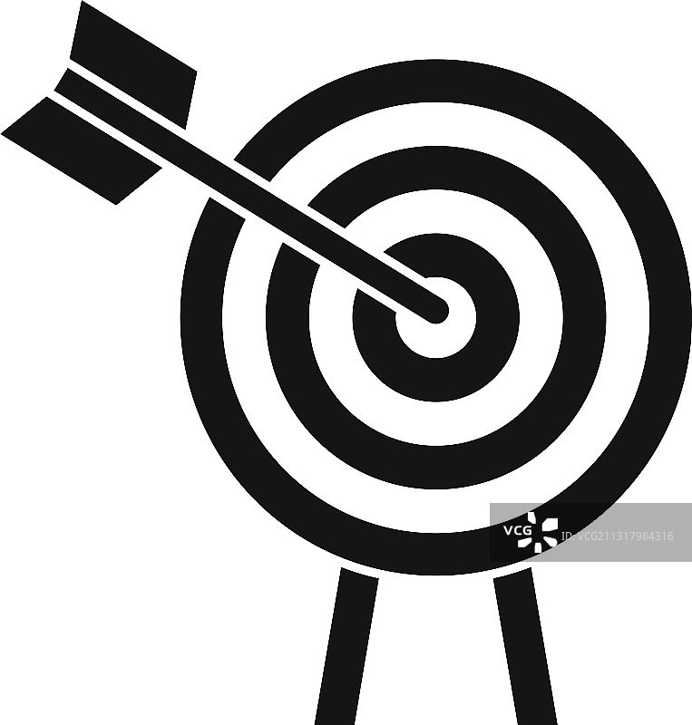 拱形目标任务图标（简约风格）图片素材