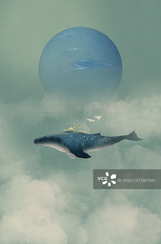 星海浮鲸图片素材
