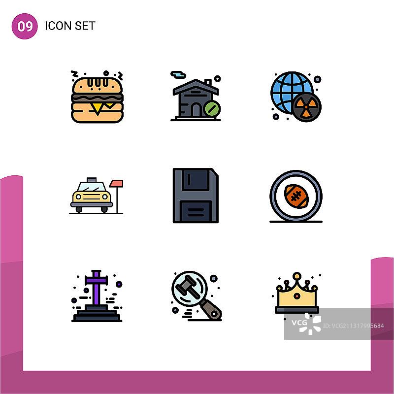 9 .创意图标的现代标志和符号图片素材