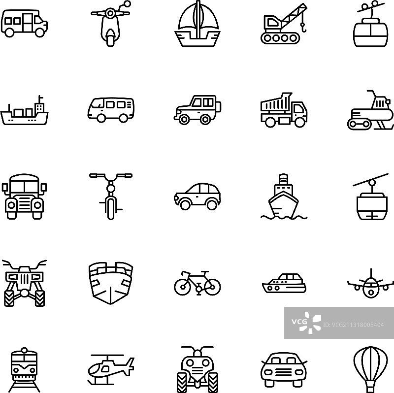 交通运输线路图标图片素材