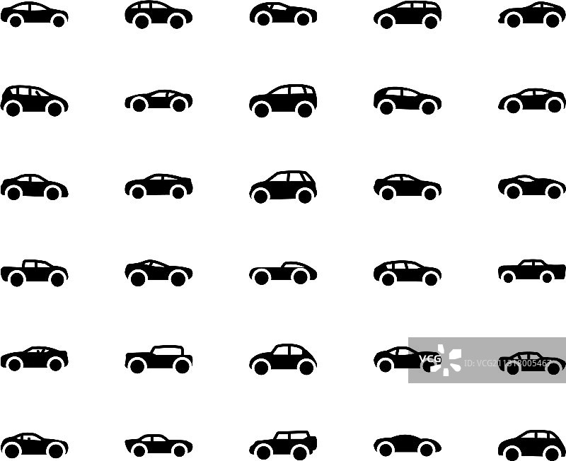 汽车实体图标合集图片素材