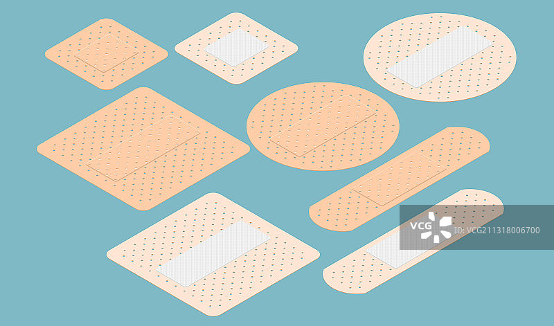 2.5D医用杀菌膏药图片素材