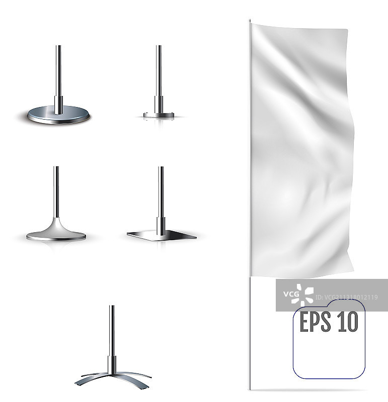 带折叠和安装的旗帜banner图片素材