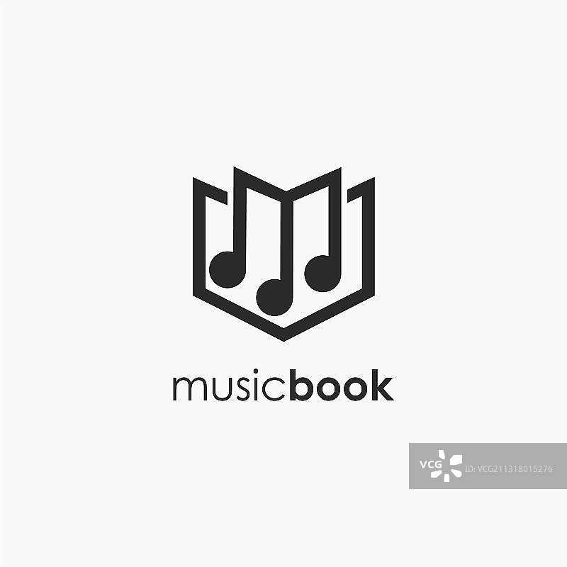 音符书本logo图标模板图片素材