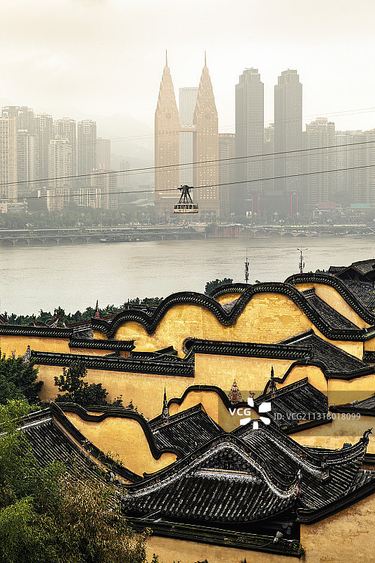 魅力重庆 / 重庆元素 / 越江缆车 / 湖广会馆图片素材